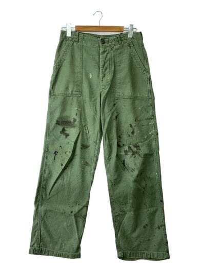 商品画像：Vintage/60s～/ベイカーパンツ/ボトム/SIZE:W33×L31(実寸)/コットン/GRN 1