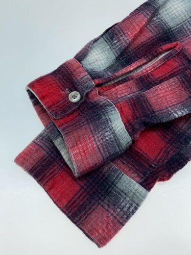 商品画像：Vintage/60s/SPORTS APPAREL/オンブレチェック長袖シャツ/SIZE:--/コットン/RED// 4