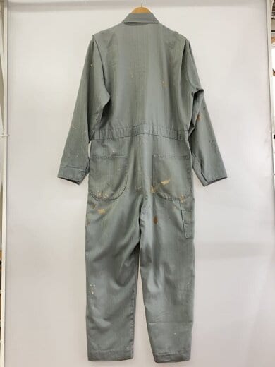 商品画像：Vintage/70s～/オールインワン/SIZE:40L/コットン/グレー/ヘリンボーン/ペンキ飛び 2