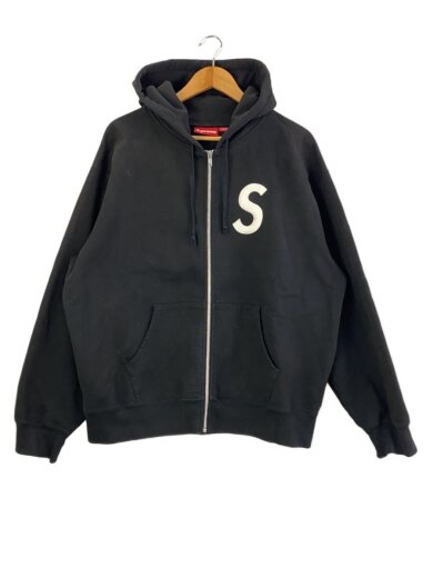 商品画像：S LOGO ZIP UP Hooded/ジップパーカー/SIZE:L/コットン/BLK// 1