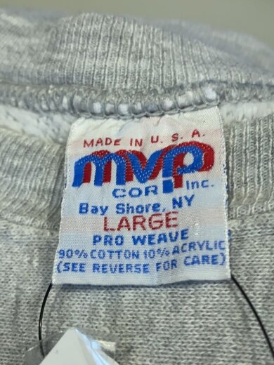 商品画像：Vintage/90s/mvp/スウェット/USNA/リバースタイプ/SIZE:L/コットン/GRY// 3