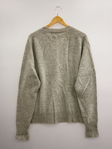 商品画像：90s～/Lamb Wool Cardigan/ニットカーディガン/SIZE:L/ウール/グレー/無地 2