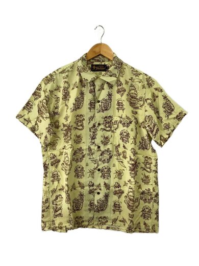 商品画像：アロハシャツ/SIZE:L/GRN/スカル総柄// 1