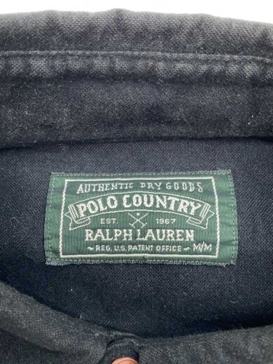 商品画像：Vintage/80s/POLO COUNTRY/長袖ネルシャツ/SIZE:M/コットン/ブラック// 3