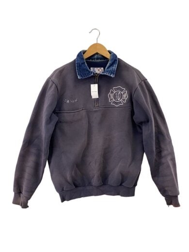 商品画像：Vintage/90s/Game Workwear/ハーフジップスウェット/SIZE:M/コットン/NVY// 1