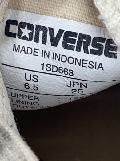 商品画像：ハイカットスニーカー/25cm/WHT/キャンバス/1SD663 5