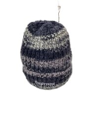 24AW/Space Dye Stripe Beanie/FREE/ウール/GRY/メンズ