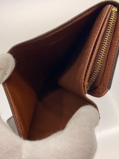 商品画像：1)ポルト・モネ・ビエ・トレゾール_モノグラム・キャンバス/PVC/BRW/メンズ 6