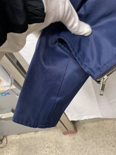 商品画像：シングルライダースジャケット/S/コットン/NVY 6