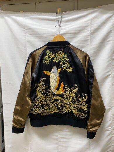 商品画像：スカジャン/M/ポリエステル/BLK/DW-1838 2