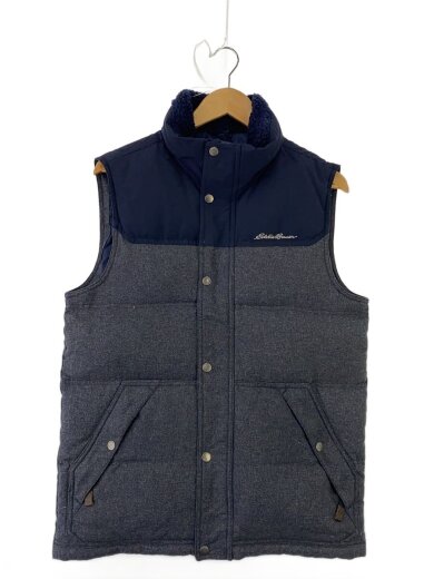 商品画像：ダウンベスト/S/ナイロン/NVY/無地 1