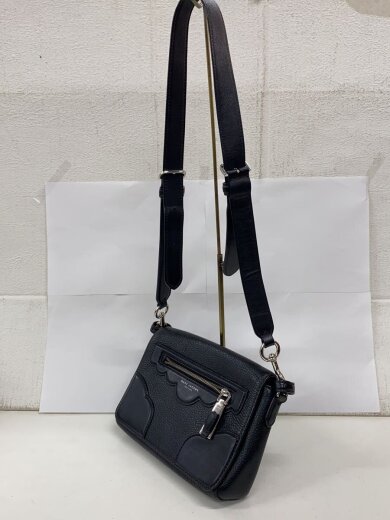 商品画像：ショルダーバッグ/レザー/BLK/m0009490-001 2