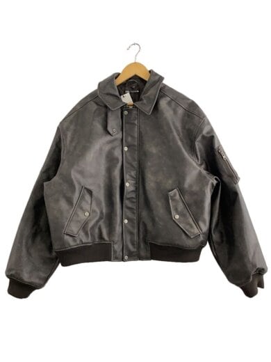 商品画像：レザージャケット・ブルゾン/XL/フェイクレザー/BLK/8281/435/700// 1