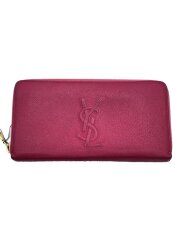 YSLロゴ/ラウンドジップ/長財布/--/PNK/レディース