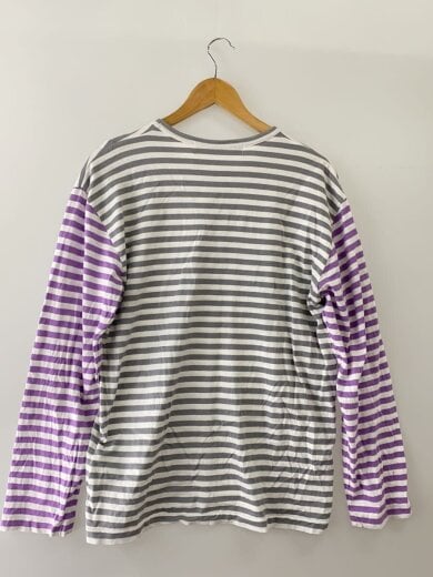 商品画像：カラー切替ボーダー長袖カットソー/XL/コットン/ボーダー/AZ-T318/ギャルソンハート 2