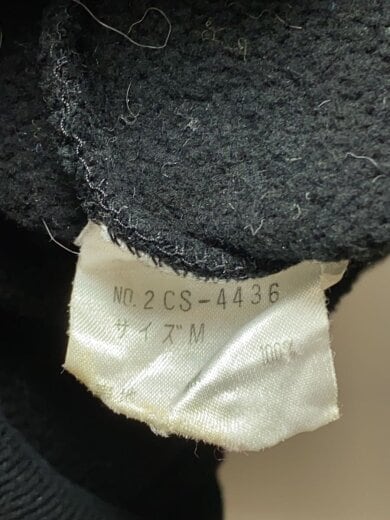 商品画像：90S/旧タグ/ロゴスウェット/M/コットン/Y2K/BLK/無地/2SC-4436 4