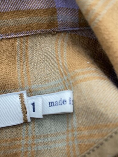 商品画像：CLERKCOAT C/P TWILL OMBREPLAID長袖シャツ/1/コットン/BRW/チェック/NN-J32 4