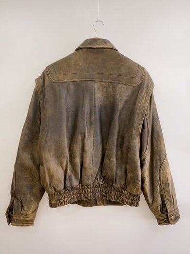 商品画像：レザージャケット・ブルゾン/L/羊革/BRW/293051 2