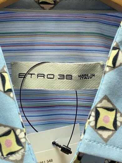 商品画像：長袖シャツ/38/コットン/BLU/ストライプ 3