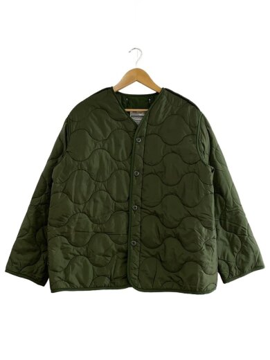 商品画像：キルティングジャケット/L/ポリエステル/KHK/無地/k78-3251 1