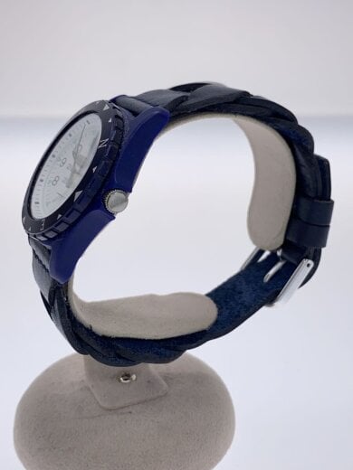 商品画像：Ron Herman Safari 別注モデル/クォーツ腕時計/アナログ/レザー/WHT/NVY 2