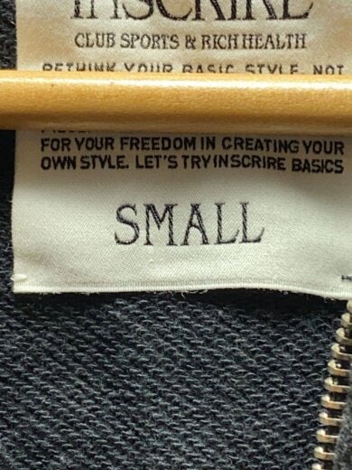 商品画像：ジップパーカー/クロップド/S/コットン/BLK/I24AW-BC79BY 4