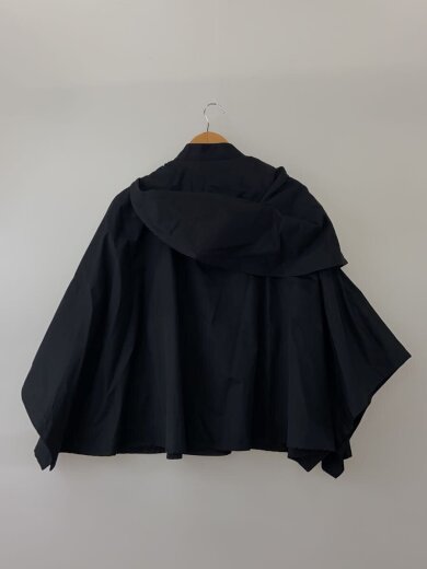 商品画像：ラップストールトレンチコート/1/ショート丈/BLK/無地/7079989 2