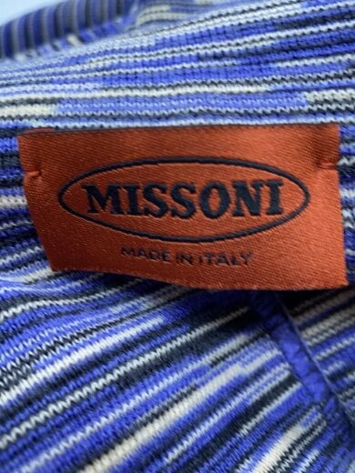 商品画像：ニットジャケット/ウール/BLU/無地/129266 3