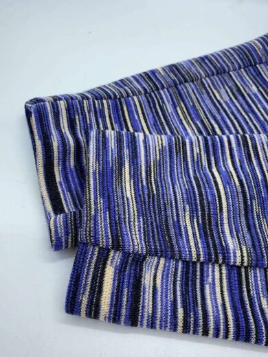 商品画像：ニットジャケット/ウール/BLU/無地/129266 6