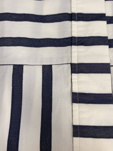 商品画像：長袖ブラウス/36/シルク混/WHT/ストライプ/1-01-01-2021// 8