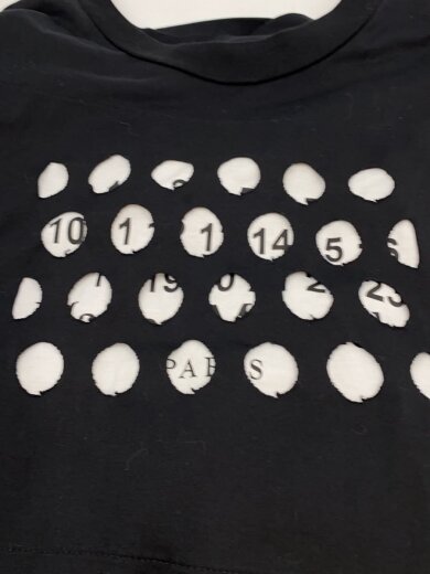 商品画像：Tシャツ22AW/パンチホール/44/コットン/BLK/S50GC0625 S22816 7