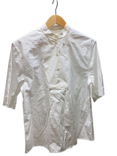 商品画像：半袖ブラウス/38/コットン/WHT/無地/2 0U85/2891// 1