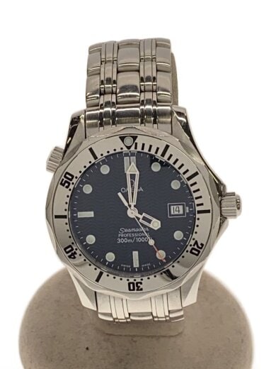 商品画像：クォーツ腕時計/アナログ/ステンレス/BLK/SLV 1