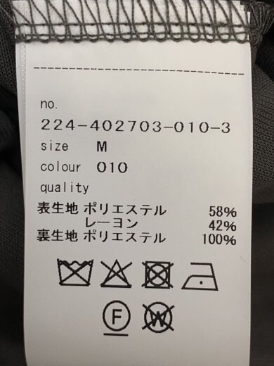 商品画像：半袖ワンピース/M/ポリエステル/BLK/花柄/224-402703-010-3 4