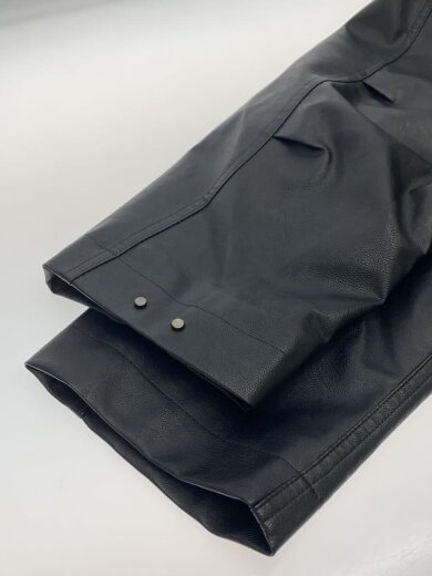 商品画像：レザージャケット・ブルゾン/M/フェイクレザー/BLK/無地/WYjk715 5
