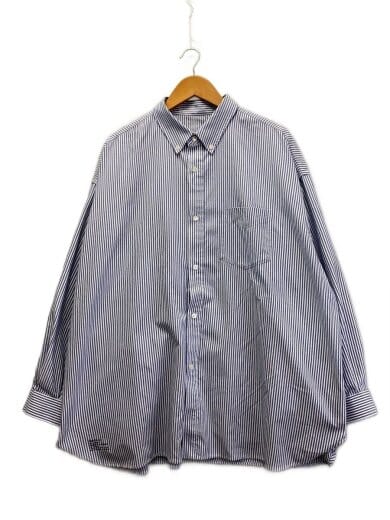 商品画像：長袖シャツ/one/ポリエステル/NVY/ストライプ/FSC241-50073B 1