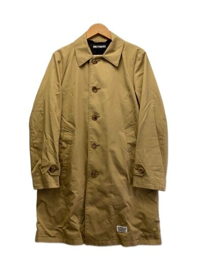 商品画像：ステンカラーコート/M/コットン/BEG 1
