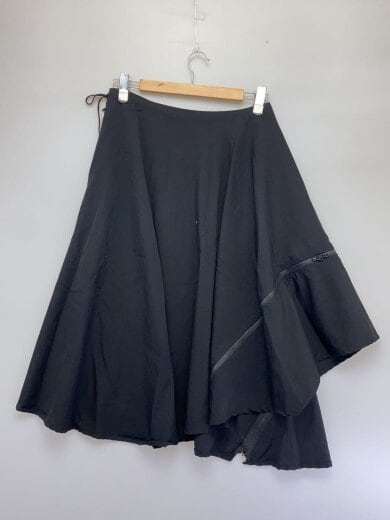 商品画像：スカート/1/コットン/BLK/無地/NV-S51-100 2