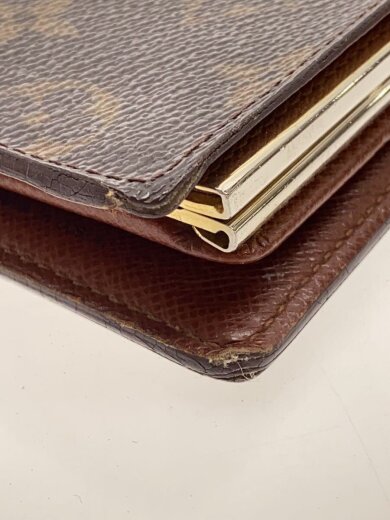 商品画像：コンチネンタル・クラッチ_モノグラム・キャンバス_USA限定_BRW/反りと内側に一部ヘコミ有 7