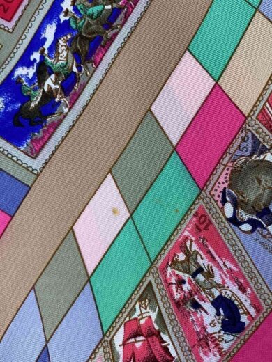 商品画像：スカーフ カレ90/スカーフ/シルク/マルチカラー/総柄/レディース// 5