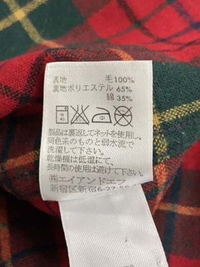 商品画像：BOARD SHIRT/ネルシャツ/S/ウール/RED/チェック 4