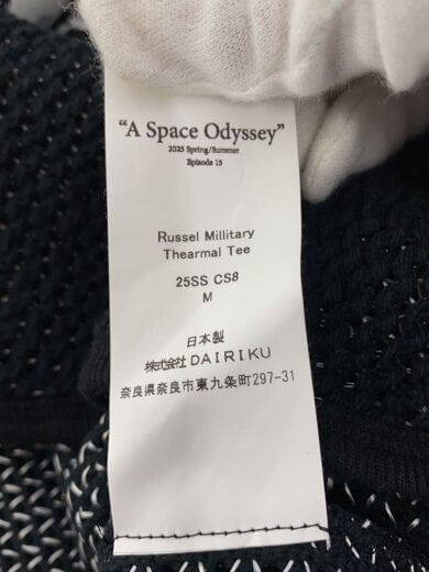 商品画像：25ss/Russel Millitary Thearmal Tee/長袖Tシャツ/--/コットン/BLK 4