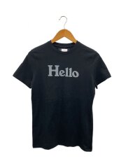 Tシャツ/--/コットン/BLK/MB999-7101/22SS/HELLO CREW NECK TEE