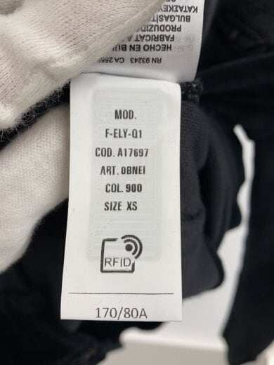 商品画像：ジップパーカー/XS/コットン/BLK/obnei 4