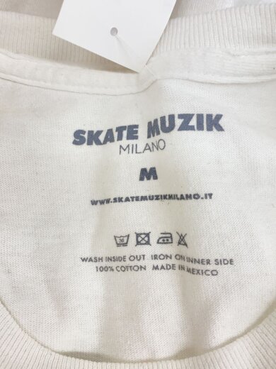 商品画像：SKATE MUZIK/Tシャツ/M/コットン/WHT 3