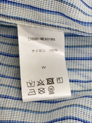 商品画像：長袖シャツ/--/ナイロン/BLU/ストライプ/23ssh-mex01bs// 4
