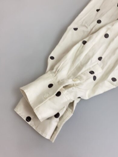 商品画像：Chain Tie Shiet/ネクタイ欠品/長袖シャツ/M/コットン/WHT/ドット/21252316008 5