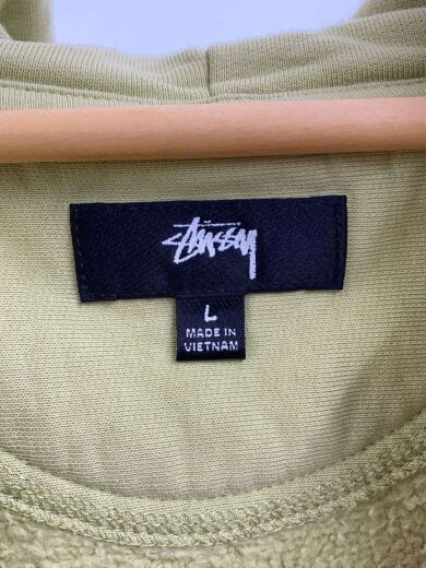 商品画像：OVERDYED STOCK LOGO ZIP HOODIE/ジップパーカー/L/コットン/GRN 3