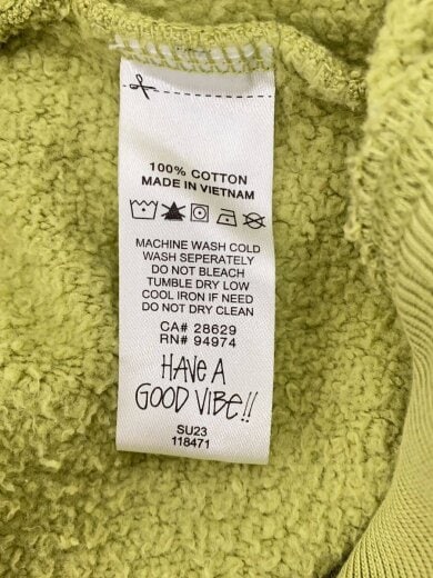 商品画像：OVERDYED STOCK LOGO ZIP HOODIE/ジップパーカー/L/コットン/GRN 4