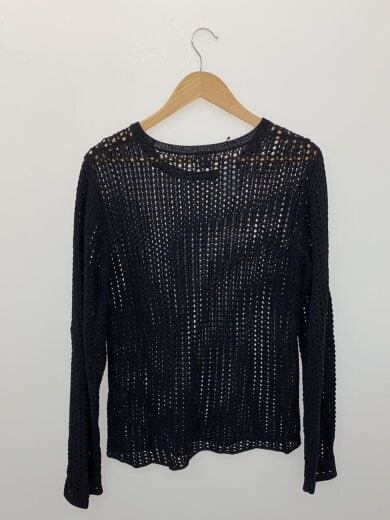 商品画像：メッシュロングスリーブニット/ニット・セーター(薄手)/--/コットン/BLK/8613-299-0163 2